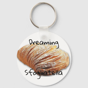 Drömma sfogliatellaen - rundanyckelring nyckelring