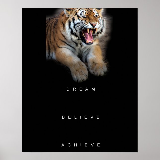 drömma tro uppnå motiveringstext poster (Framsidan)