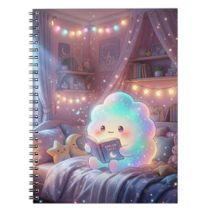 Drömmande Kawaii Spiralanteckningsbok Anteckningsbok