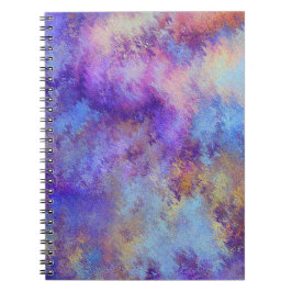 drömmande lila moln vykort anteckningsbok