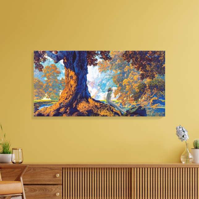 Drömmande | Maxfield Parrish | Canvastryck (Insitu (Vardagsrum))