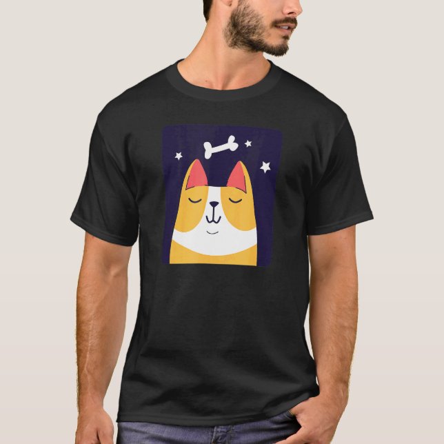Drömmande söta Corgi T Shirt (Framsida)