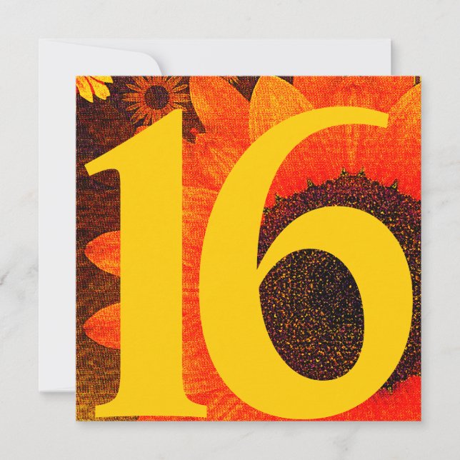 Drömmande Sweet Sixteen-inbjudan - Anpassa Inbjudningar (Framsida)