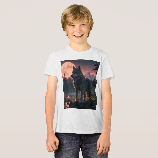 drömmande varg T-shirt (Framsida Full)