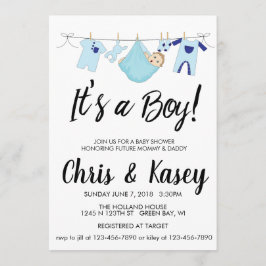 Drömmar att det är en pojke inbjudningar