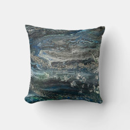 Drömmar av 19-åringens akrylmålning i grått kudde