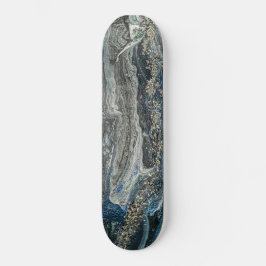 Drömmar av abstrakten Ocean'20 Mini Skateboard Bräda 18,5 Cm