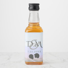 Drömmar av det öppna vägmotorcykelbröllop spritflaskor etikett