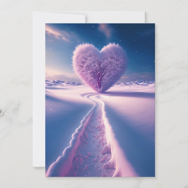 Drömmar av en vinternatt: Bröllopinbjudan under Inbjudningar (Framsida)