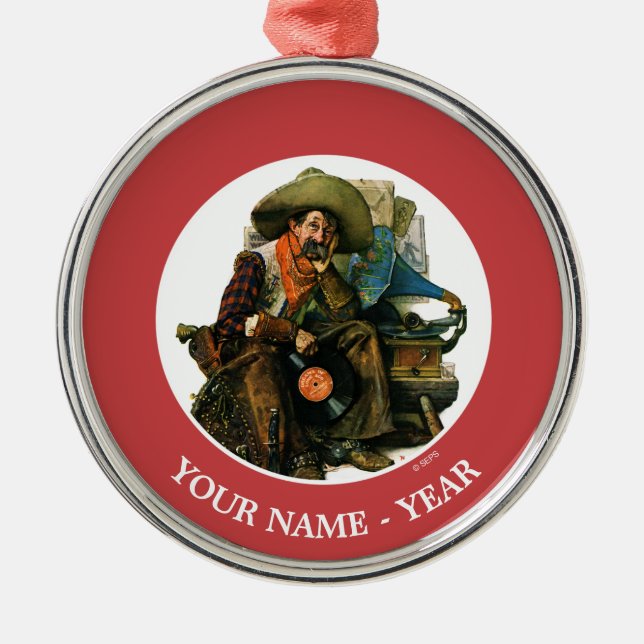 Drömmar av Long Ago Julgransprydnad Metall (Framsidan)