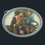Drömmar av Long sedan<br><div class="desc">Konstnär: Norman Rockwell | Cowboy som lyssnar till phonographen</div>