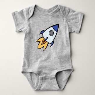 Drömmar av Space Rocket Frakt Baby Bodykostym T Shirt