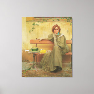 Drömmar av Vittorio Matteo Corcos 1896 Canvastryck