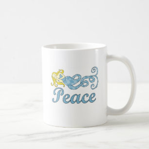 Drömmar för fredsjöjungfruhelgdag kaffemugg