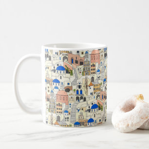 Drömmar från Santorini Kaffemugg
