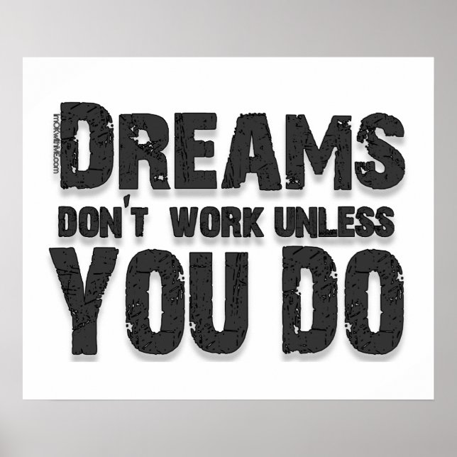 Drömmar fungerar inte poster (Framsidan)