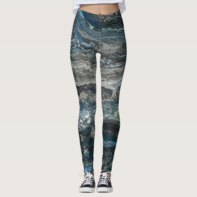 Drömmar i oceanen leggings (Framsida)