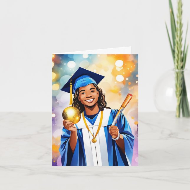 Drömmar i Rörelse - Firande av Studenten Kort (Framsida)