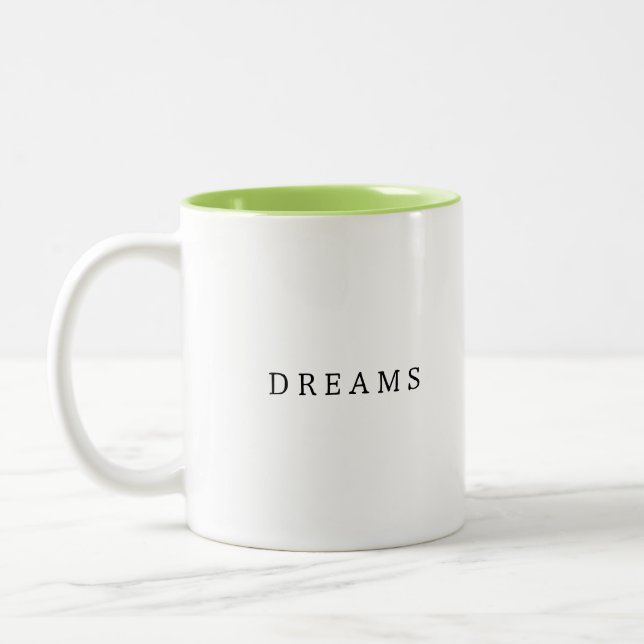 Drömmar i varje Kopp Elegant Design Coffee Mugg (Vänster)