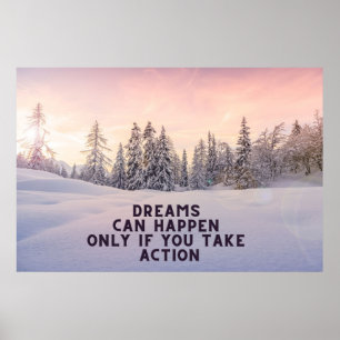 "Drömmar kan hända" Idébildkonst Poster