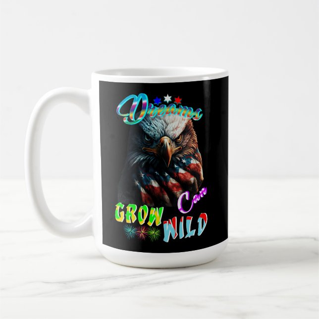 Drömmar kan växa vilt kaffemugg (Vänster)
