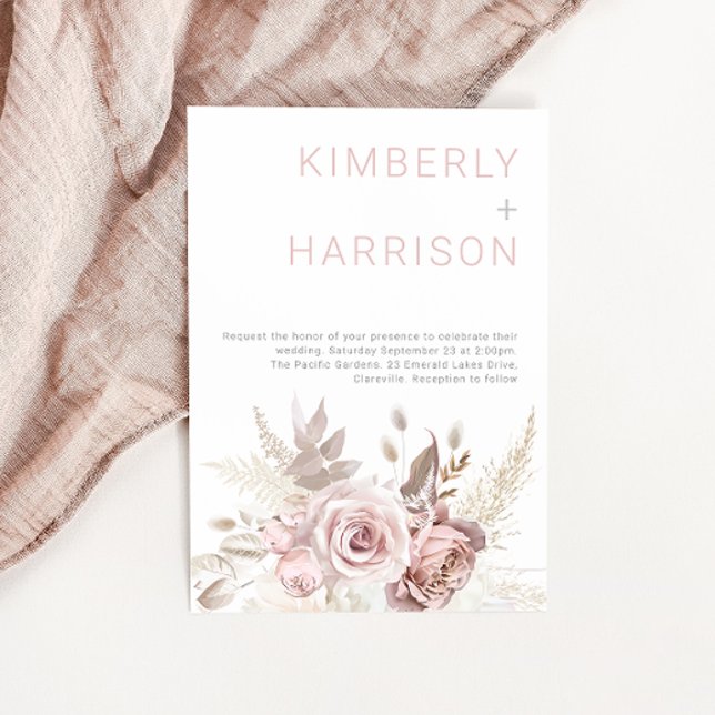  drömmar: Modern Boho  Ro Bröllop Inbjudningar (Skapare uppladdad)