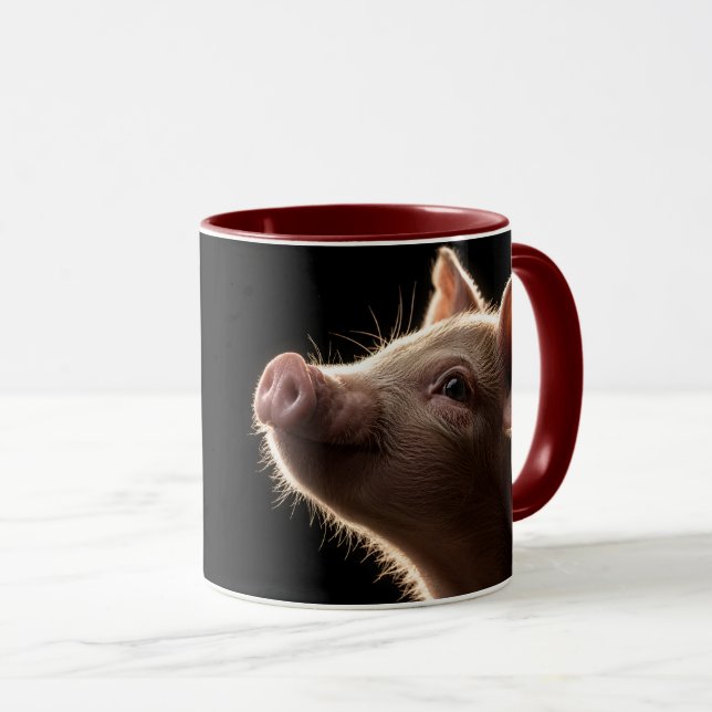Drömmar om rosa tryne mugg (Framsida höger)