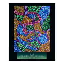 "Drömmar rör aldrig jorden" Poster glansigt