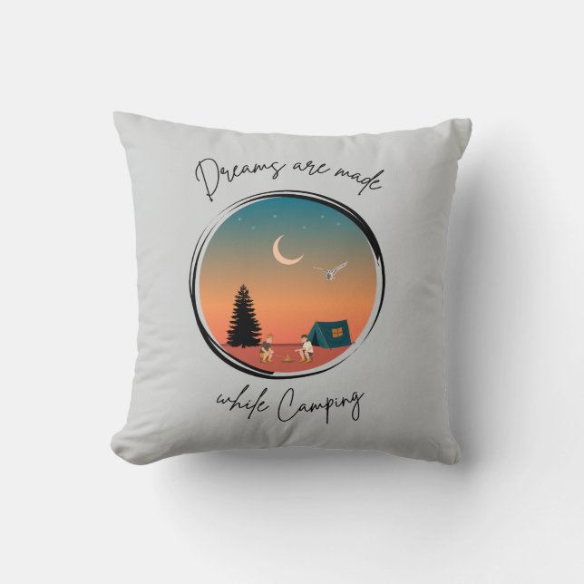 Drömmar skapas under kampanjfyllningen kudde (Framsida)