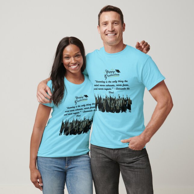 Drömmar tar flyg blå horisont t shirt (Unisex)