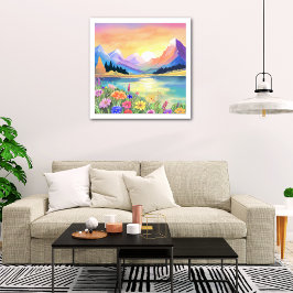 Drömmar vid Bergsjöns viloplats Fototryck