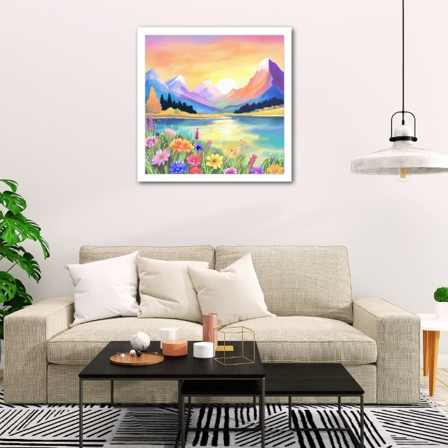 Drömmar vid Bergsjöns viloplats Fototryck (Skapare uppladdad)