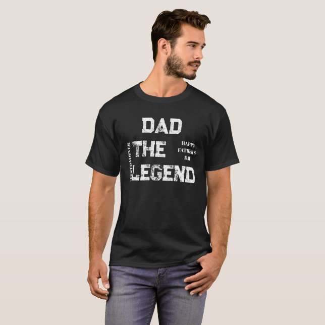 Drömmarbyggare måttband fars dag t shirt (Hel framsida)