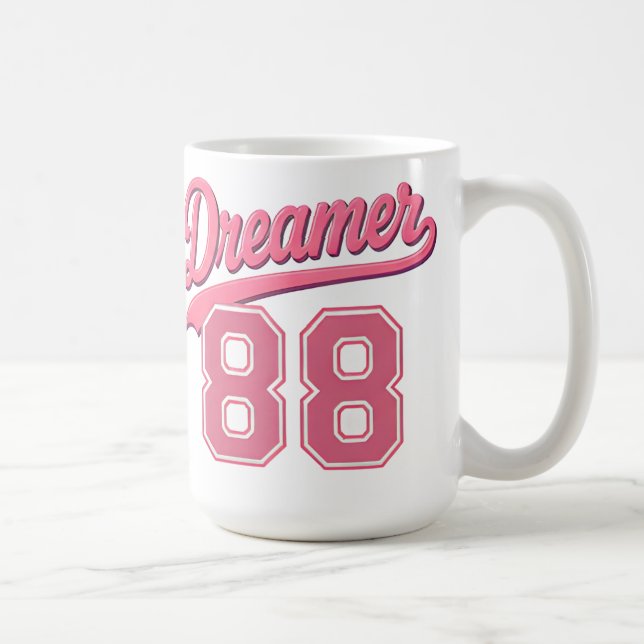 Drömmare 88 Stilig Skriptdesign Kaffemugg (Höger)