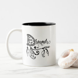 Drömmare Dreamcatcher Två-Tonad Mugg