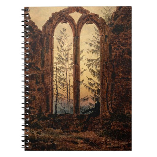 Drömmaren (av Caspar David Friedrich) anteckningsb Anteckningsbok (Framsidan)