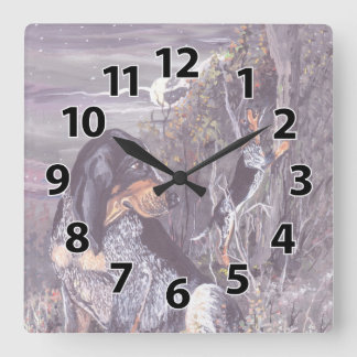 Drömmaren för den Bluetick Coonhoundvalpen tar tid Fyrkantig Klocka