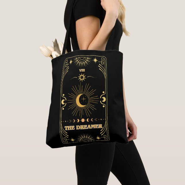 Drömmaren Guld Celestial Tarotkort Astrologisk Tygkasse (Närbild)
