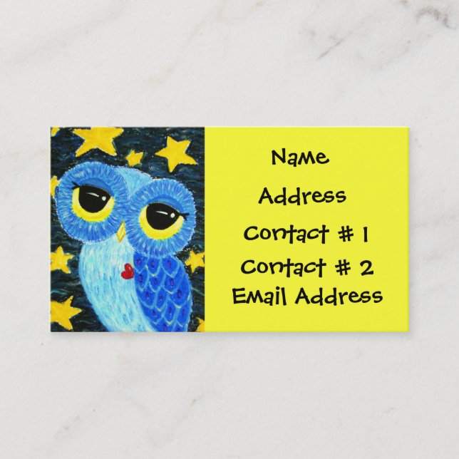 Drömmaren personliga Namecard Visitkort (Framsida)