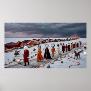 • Drömmarens parad: En surrealistisk procession Poster