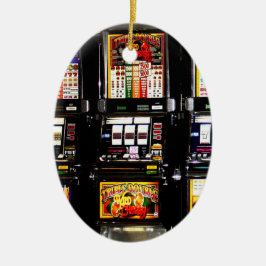 Drömmaskiner - Lyckliga Spelautomater Julgransprydnad Keramik