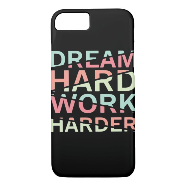 Drömme Hard Work Hard Classic Case-Mate iPhone Skal (Baksida)