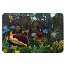 Drömmen (1910) av Fransk målare Henri Rousseau.