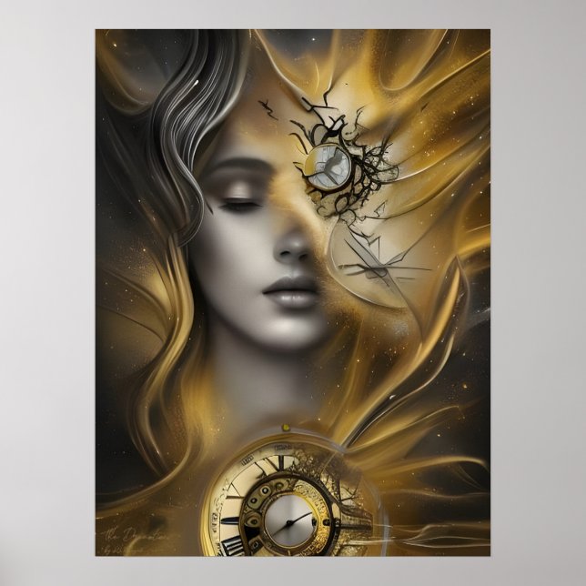 Drömmen - AI Fantasy Digital Art Print Poster (Framsidan)