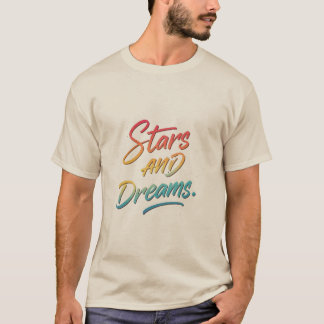 Drömmen bland stjärnor - inspirerande kelestial T- T Shirt