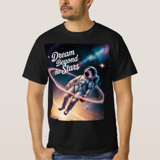 Drömmen bortom Stars - Astronaut Flyter Throug T Shirt