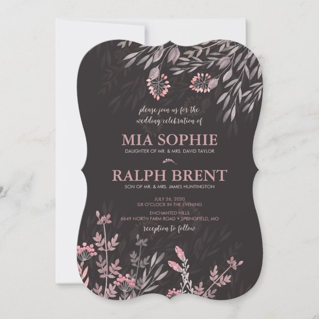 Drömmen Bröllop i midsommarnatten Inbjudningar (Framsida)