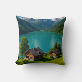 "Drömmen i Alpernorna: Turquise Sjö" Kudde