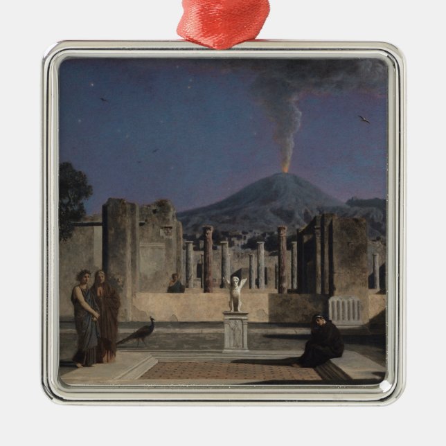 Drömmen i fördärvar av Pompeii, 1866 Julgransprydnad Metall (Framsidan)