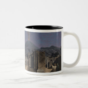 Drömmen i fördärvar av Pompeii, 1866 Två-Tonad Mugg